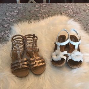 Lot of two size 3 Girl’s sandals